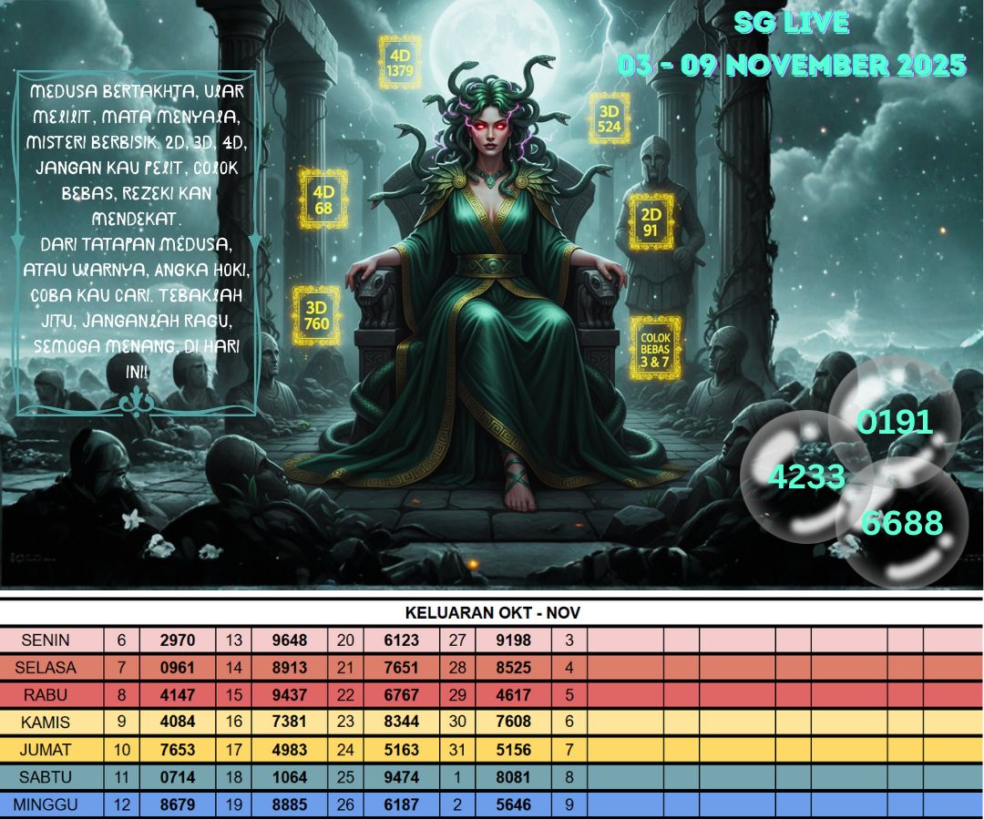 SG LIVE 03 - 09 NOVEMBER 2025